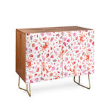 Ninola design crabs reef red cabinet credenza