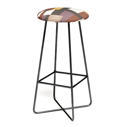 Everyday artifact modern color block texture earthy stool