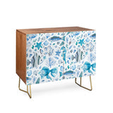 Ninola design coastal marine blue cabinet credenza