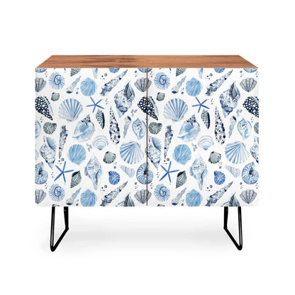 Ninola design coastal blue indigo cabinet credenza