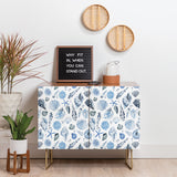 Ninola design coastal blue indigo cabinet credenza