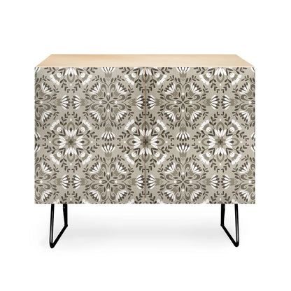 floral tiles gray sideboard cabinet credenza