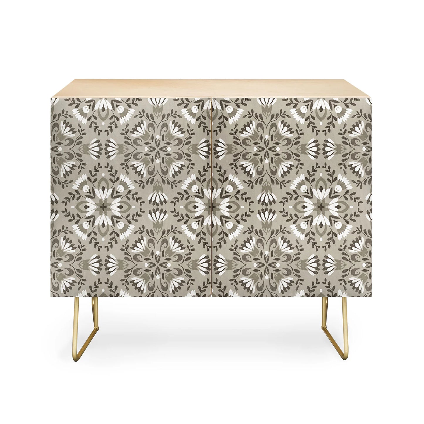 floral tiles gray sideboard cabinet credenza