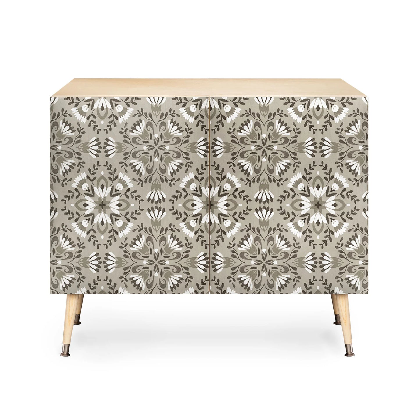floral tiles gray sideboard cabinet credenza