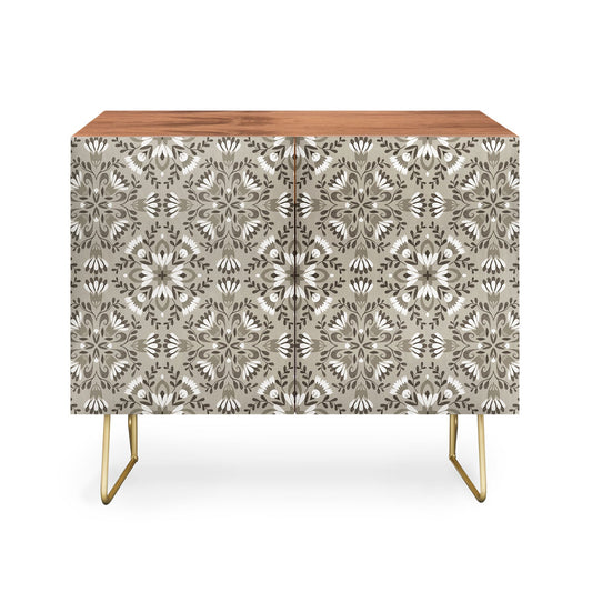 floral tiles gray sideboard cabinet credenza