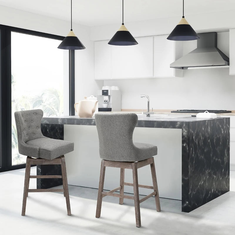 HOMCOM Upholstered Fabric Bar 