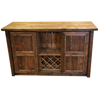 Farmhouse Timber Peg 6′ Freestanding Bar