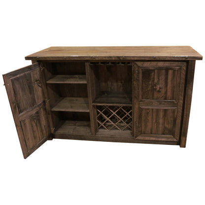 Farmhouse Timber Peg 6′ Freestanding Bar