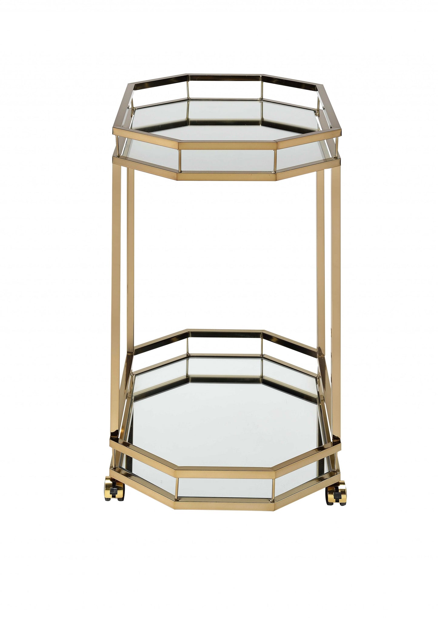Iron Octagon Rolling Prep Cart