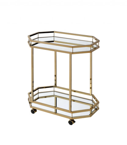 Iron Octagon Rolling Prep Cart