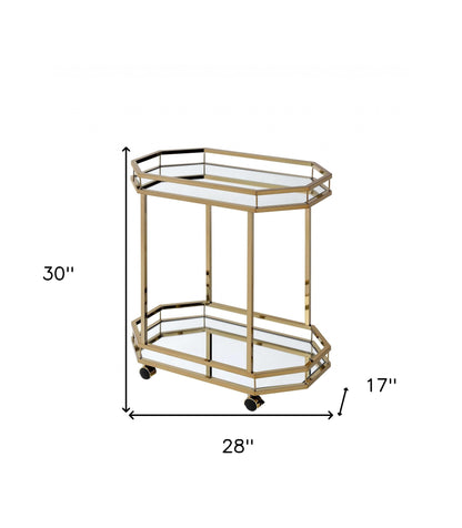 Iron Octagon Rolling Prep Cart