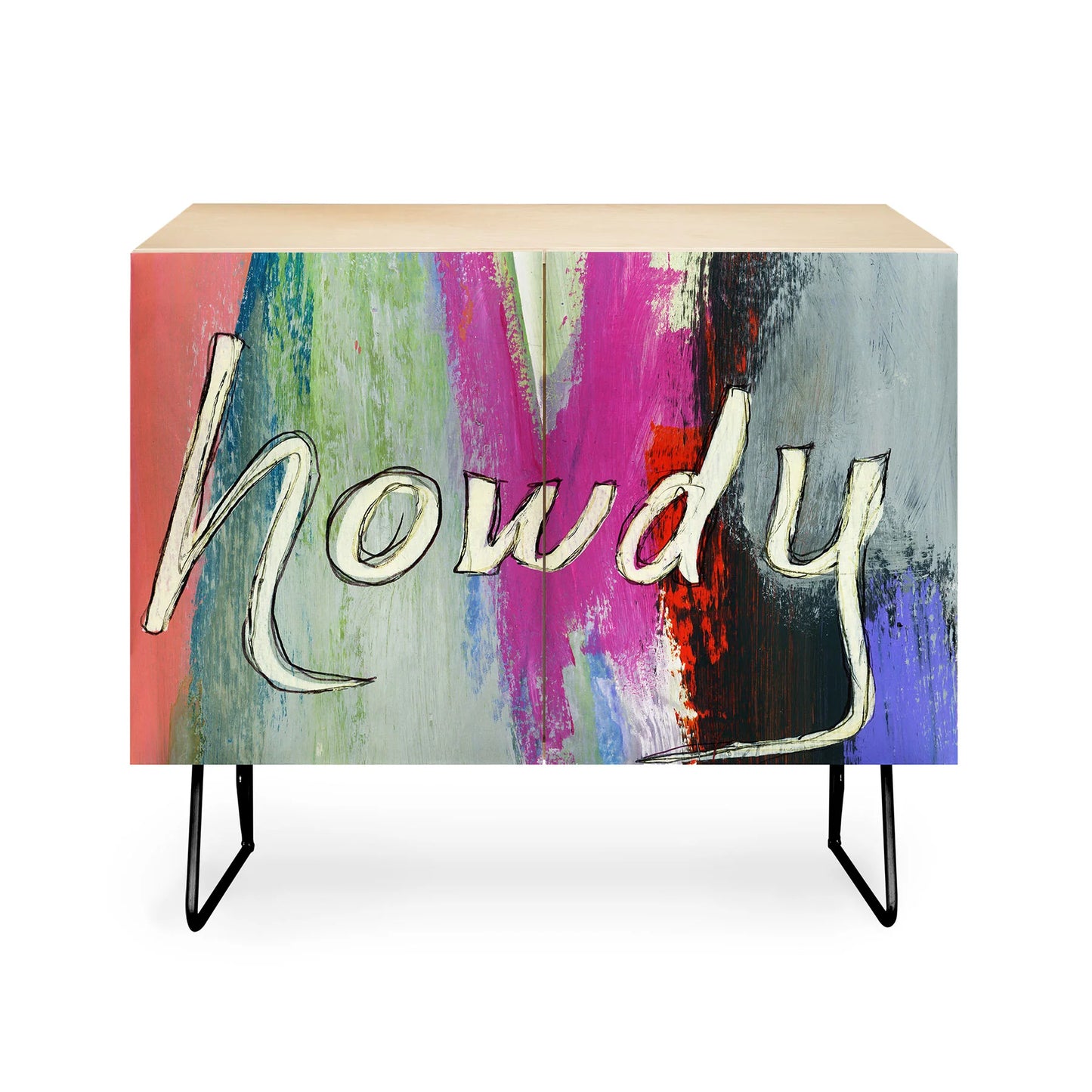 Sophia buddenhagen howdy abstract cabinet credenza