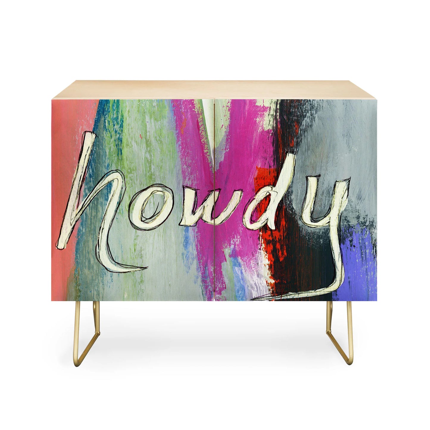 Sophia buddenhagen howdy abstract cabinet credenza