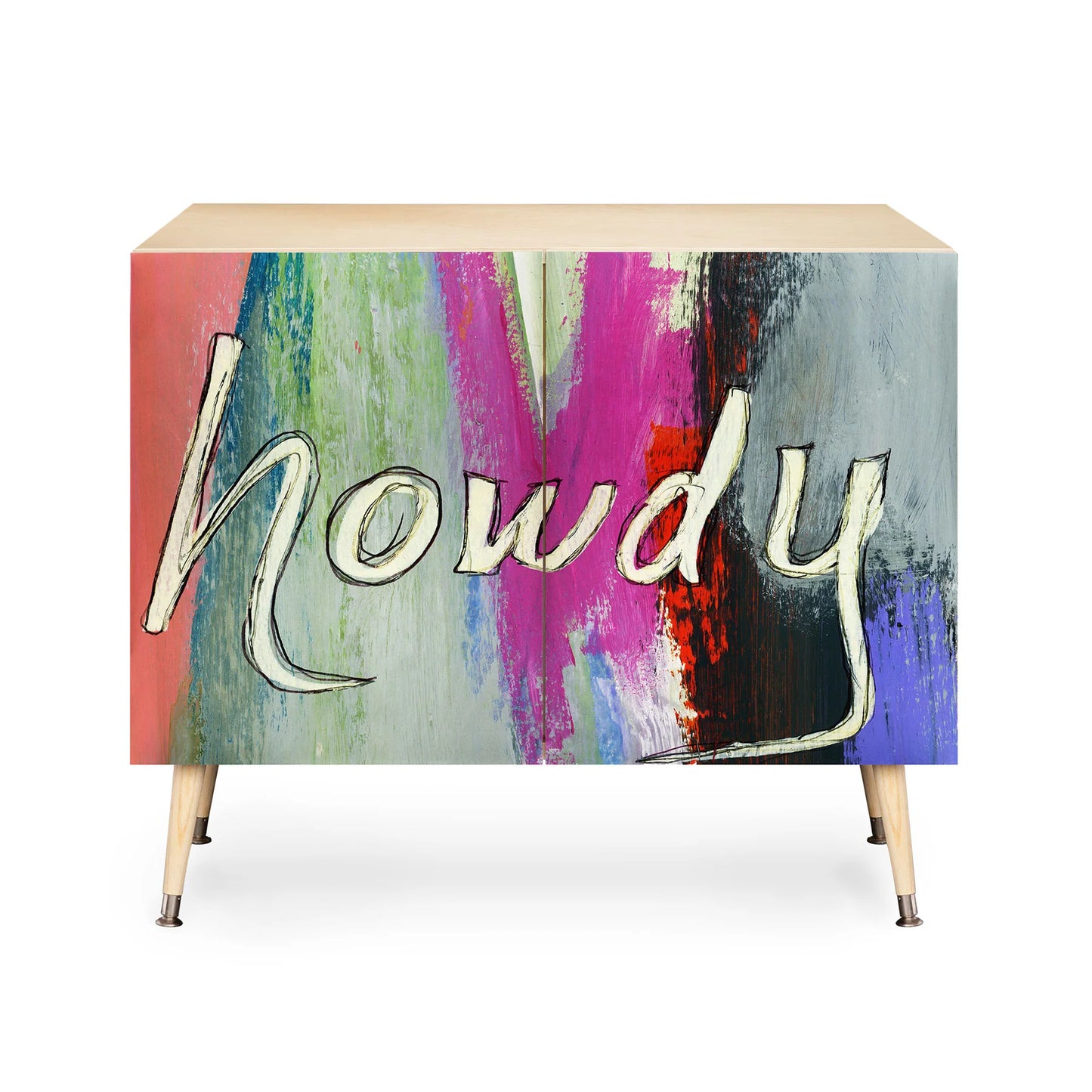 Sophia buddenhagen howdy abstract cabinet credenza