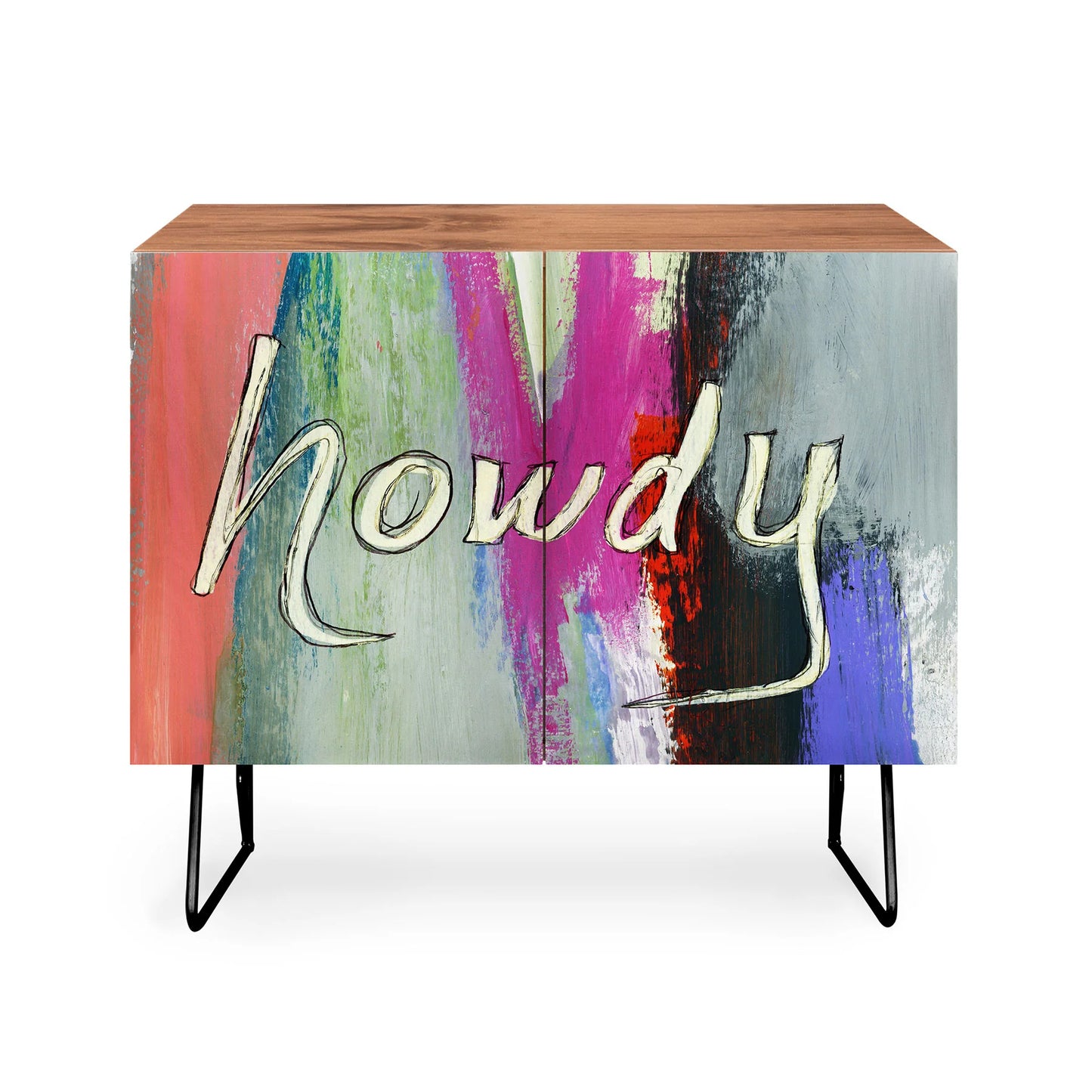 Sophia buddenhagen howdy abstract cabinet credenza
