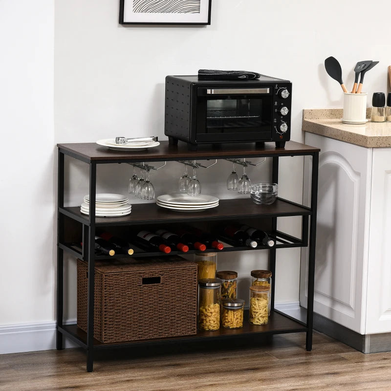 HOMCOM Industrial Wine Rack with 11-Bottles