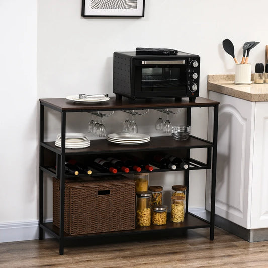 HOMCOM Industrial Wine Rack with 11-Bottles